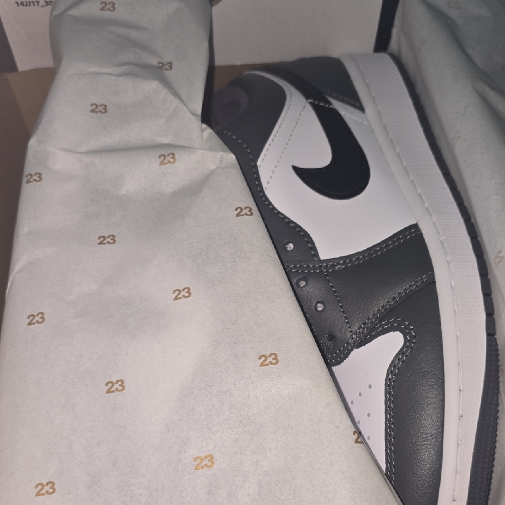 Jordan Low Grey and White Sneakers - Men Size - 9